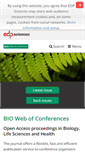 Mobile Screenshot of bio-conferences.org
